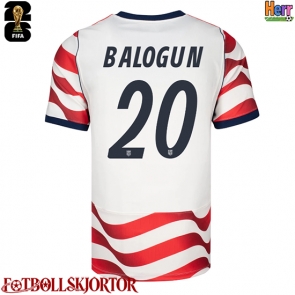 Förenta stater Folarin Balogun #20 Hemmatröja VM 2026 Kortärmad